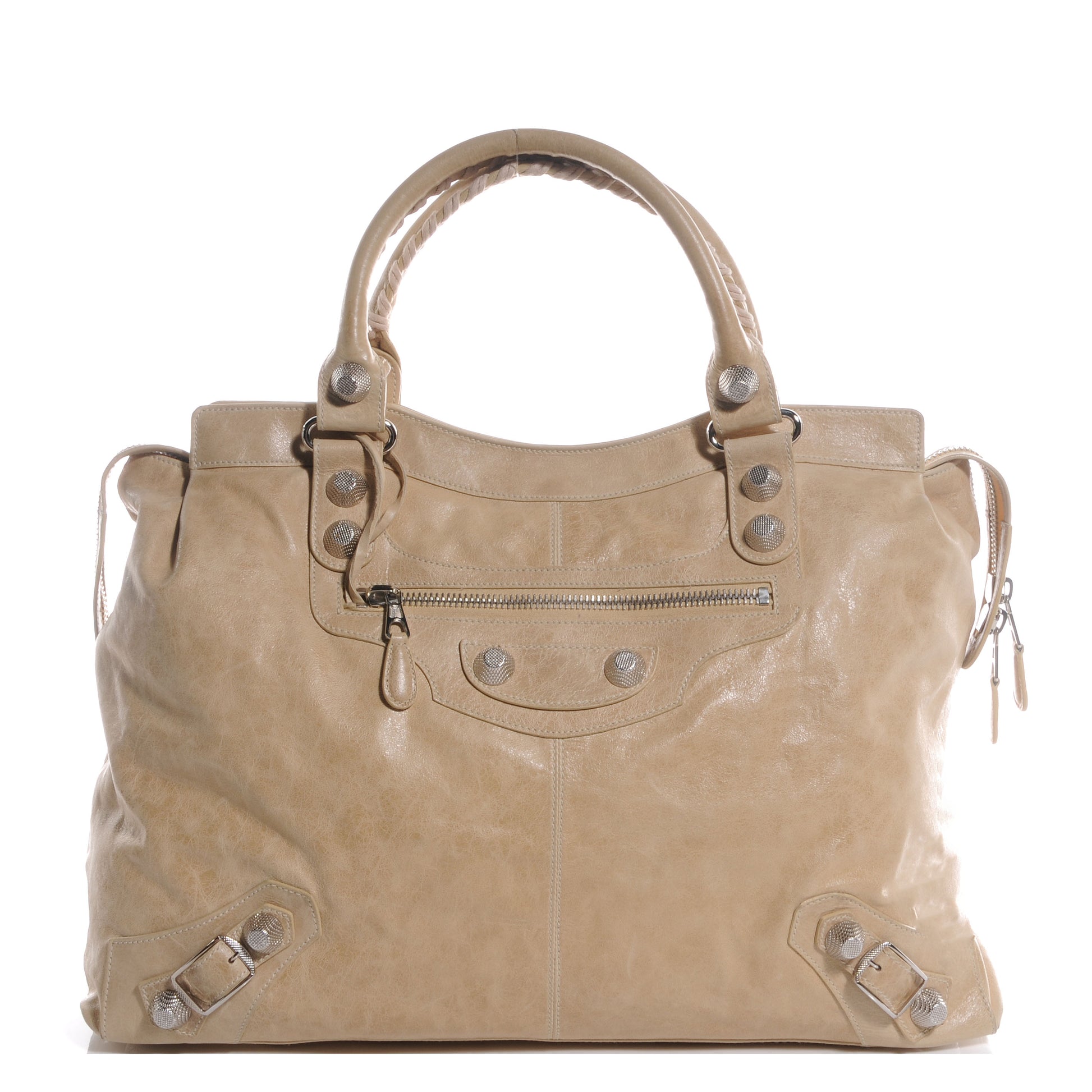 Balenciaga Agneau Giant 21 Silver Hardware RTT Sahara 1 of 8