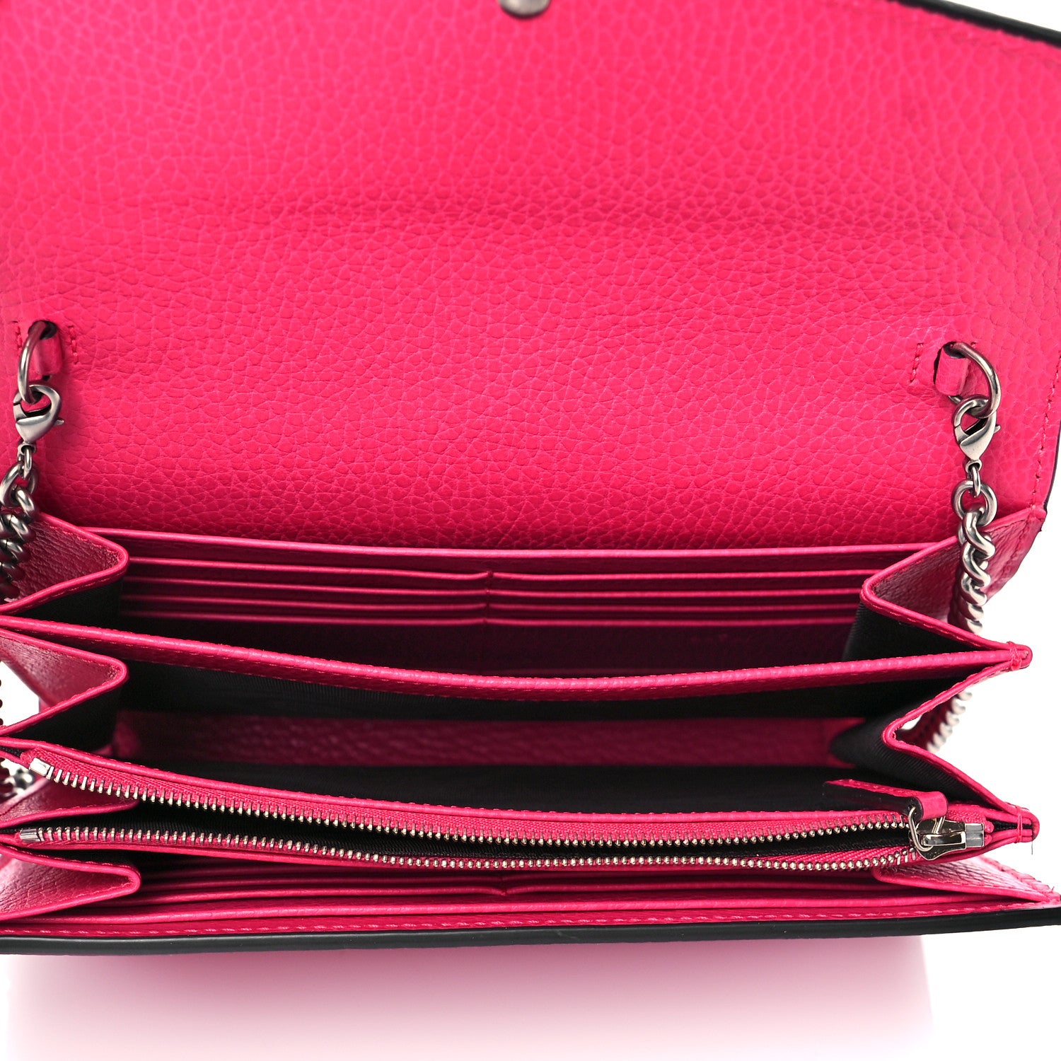 Gucci Dollar Calfskin Crystal Mini Dionysus Chain Wallet Box Pink 5 of 10