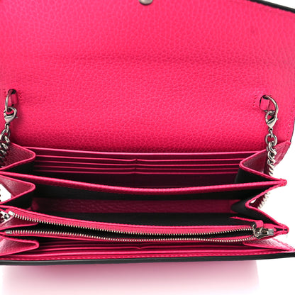 Gucci Dollar Calfskin Crystal Mini Dionysus Chain Wallet Box Pink 5 of 10