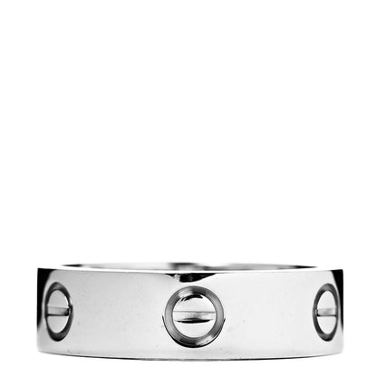 Cartier 18K White Gold 5.5mm LOVE Ring 58 8.25 3 of 4