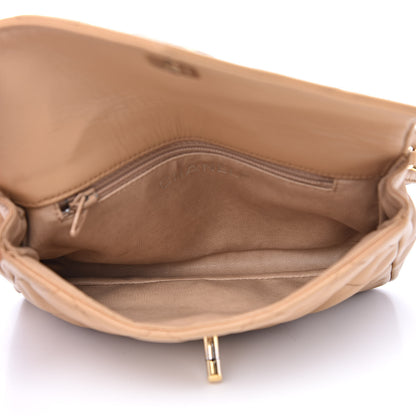 Chanel Lambskin Quilted Flap Waist Belt Bag 70 28 Beige 5 of 16