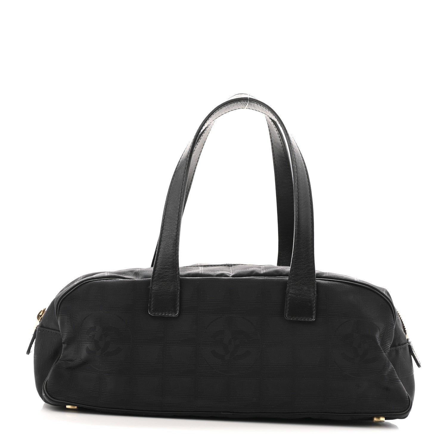 Chanel Nylon Travel Bowler Black 1 of 14