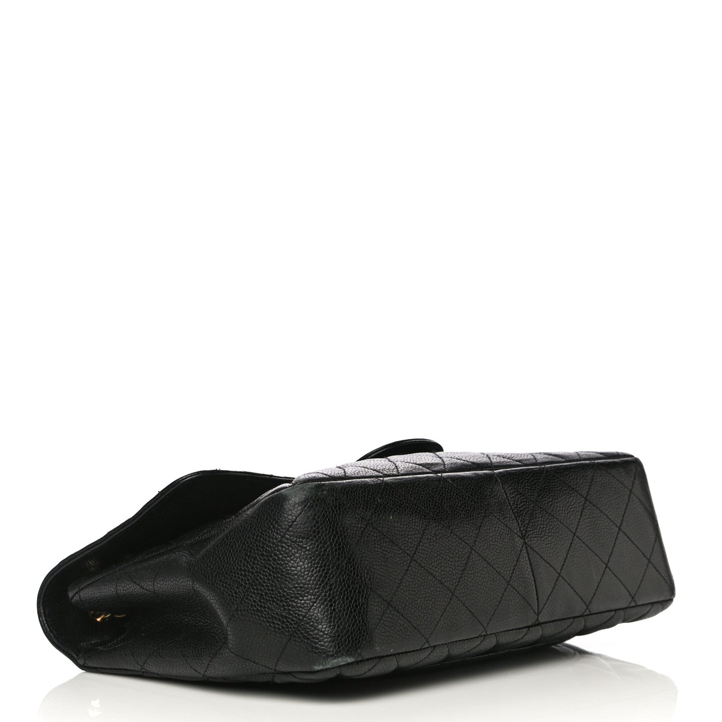 Caviar Quilted Jumbo Single Flap Black