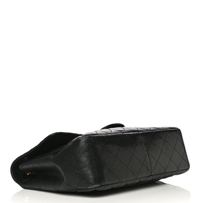 Chanel Caviar Quilted Jumbo Single Flap Black 3 of 25
