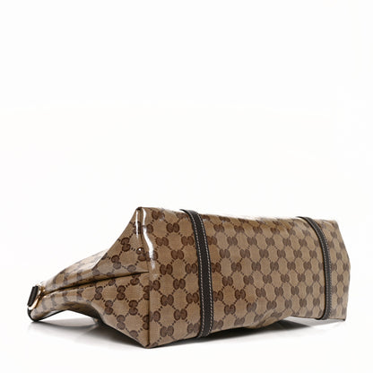 Gucci Crystal Monogram Medium Joy Tote Beige Ebony Testa di Moro 4 of 10