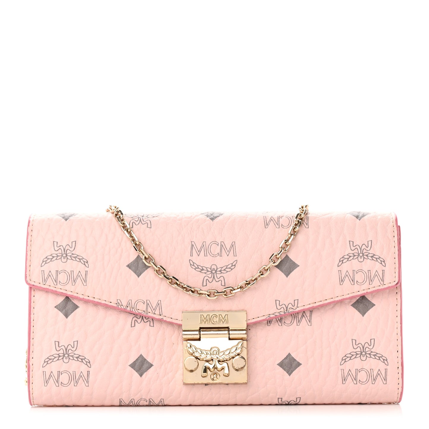 Visetos Large Patricia Wallet On Chain Soft Pink