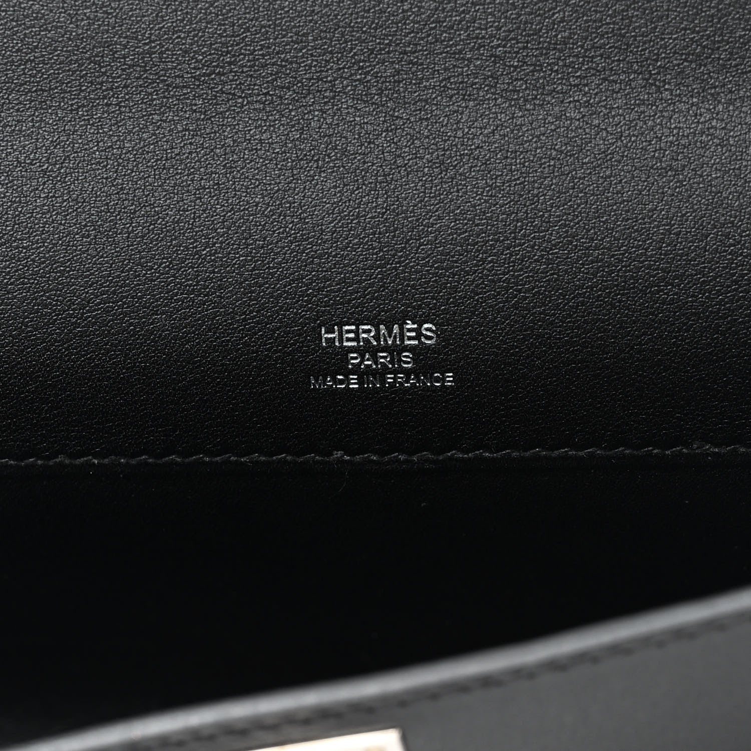Hermes Swift Kelly Cut Clutch Pochette Black 6 of 14