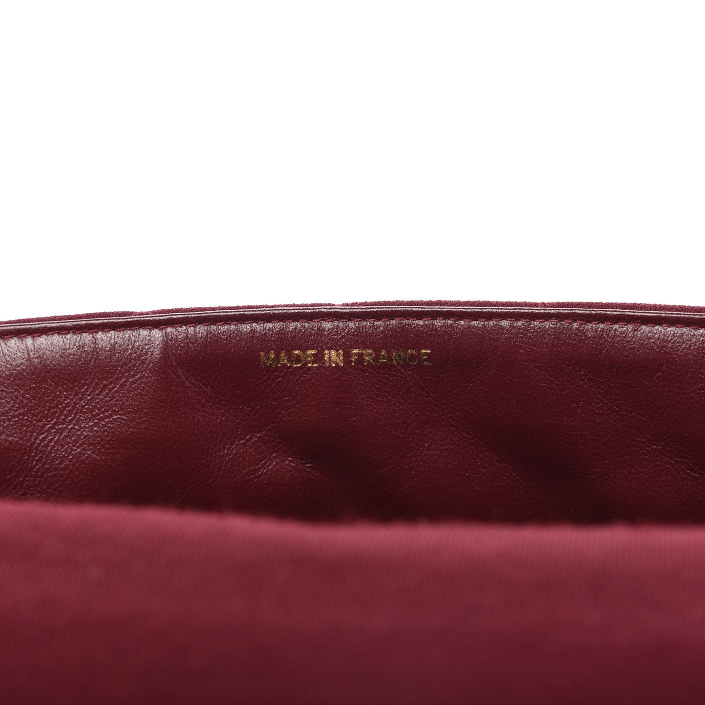 Jersey Quilted Medium Kelly Flap Burgundy