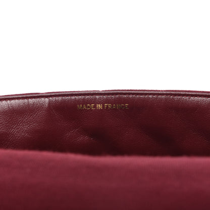 Chanel Jersey Quilted Medium Kelly Flap Burgundy 9 of 10
