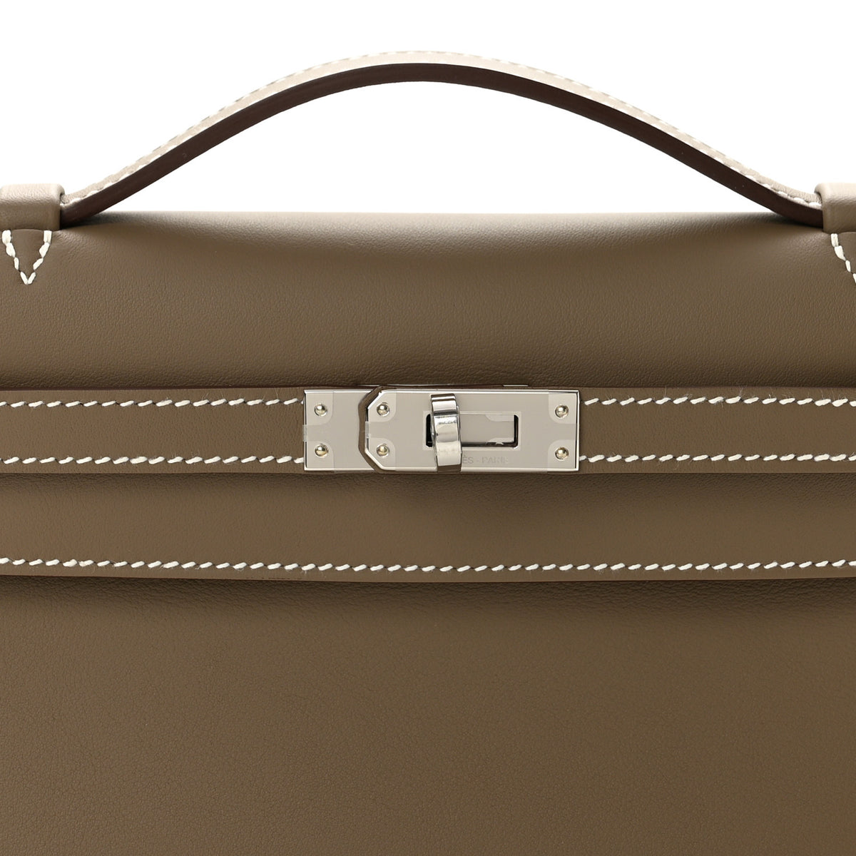 Hermes Swift Kelly Pochette Clutch Etoupe 8 of 11