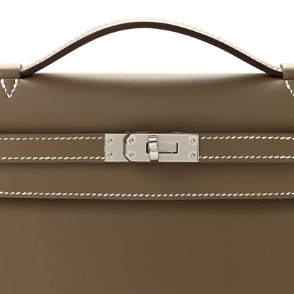 Hermes Swift Kelly Pochette Clutch Etoupe 8 of 11