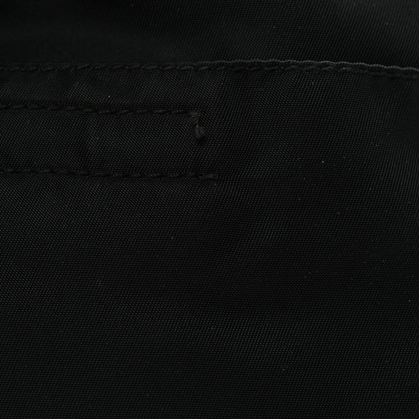 Nylon Mini Flat Messenger Bag Black