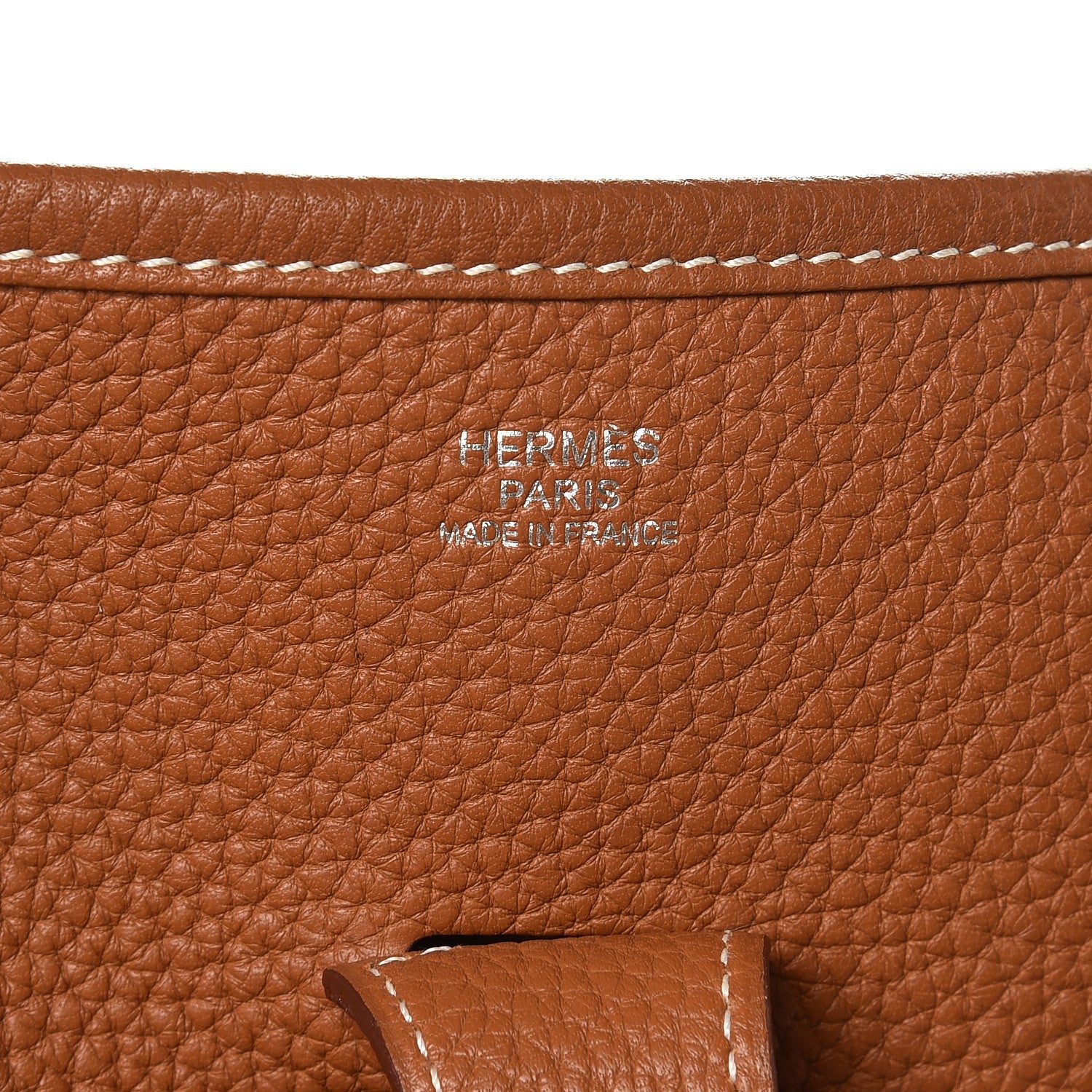 Hermes Taurillon Clemence Evelyne III GM Gold 6 of 8