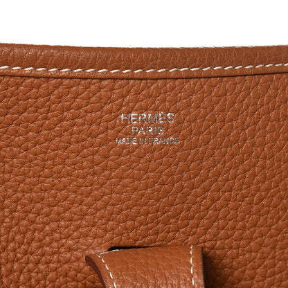Hermes Taurillon Clemence Evelyne III GM Gold 6 of 8