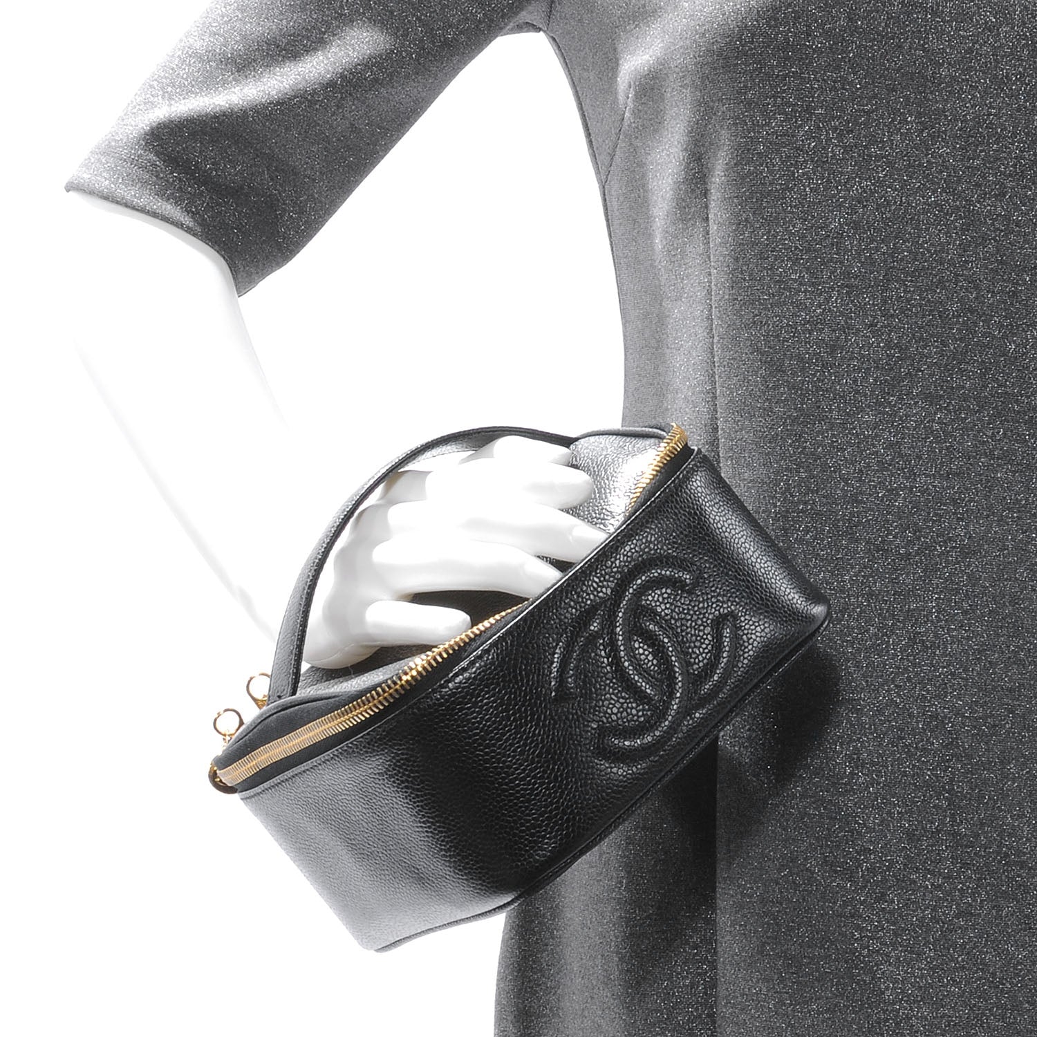 Chanel Caviar Vanity Case Black 2 of 6