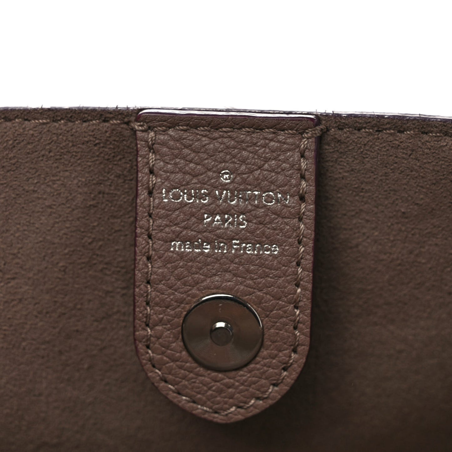 Calfskin Lockmeto Taupe Glace