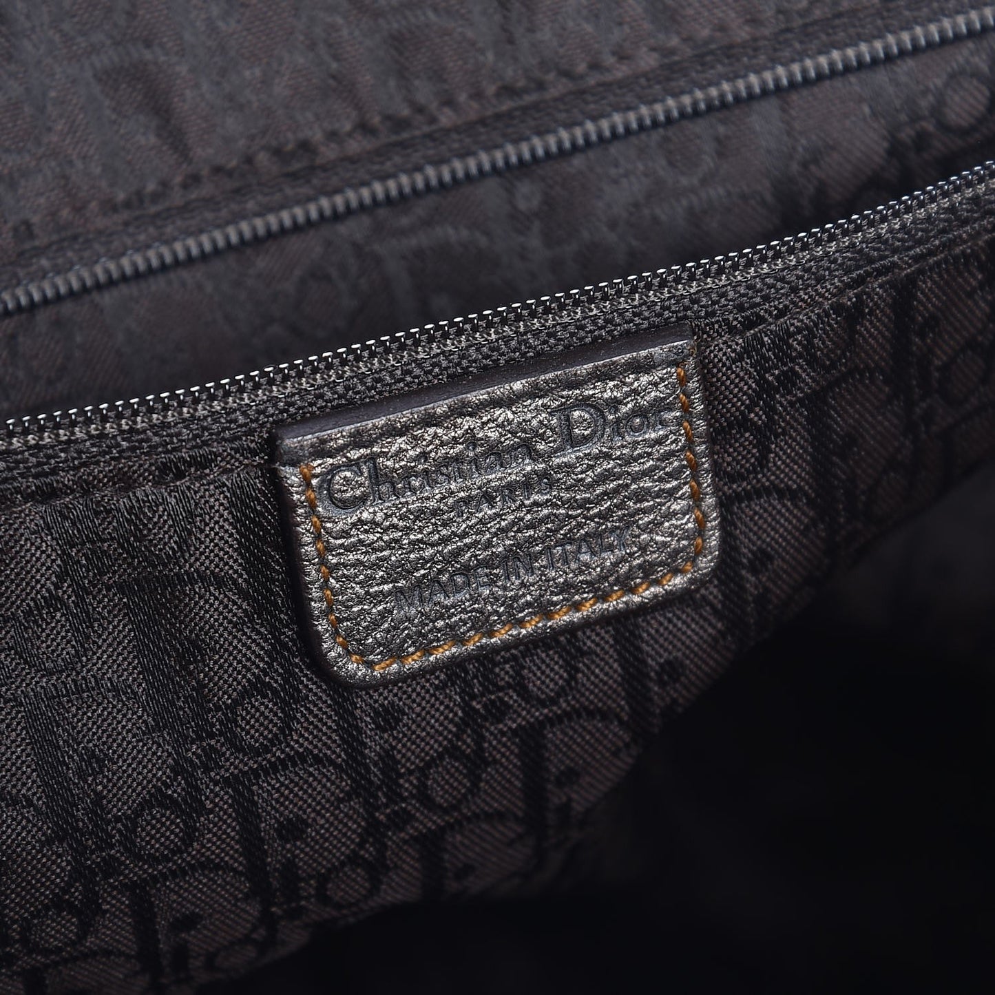 Metallic Calfskin Medium Gaucho Double Saddle Bag Bronze