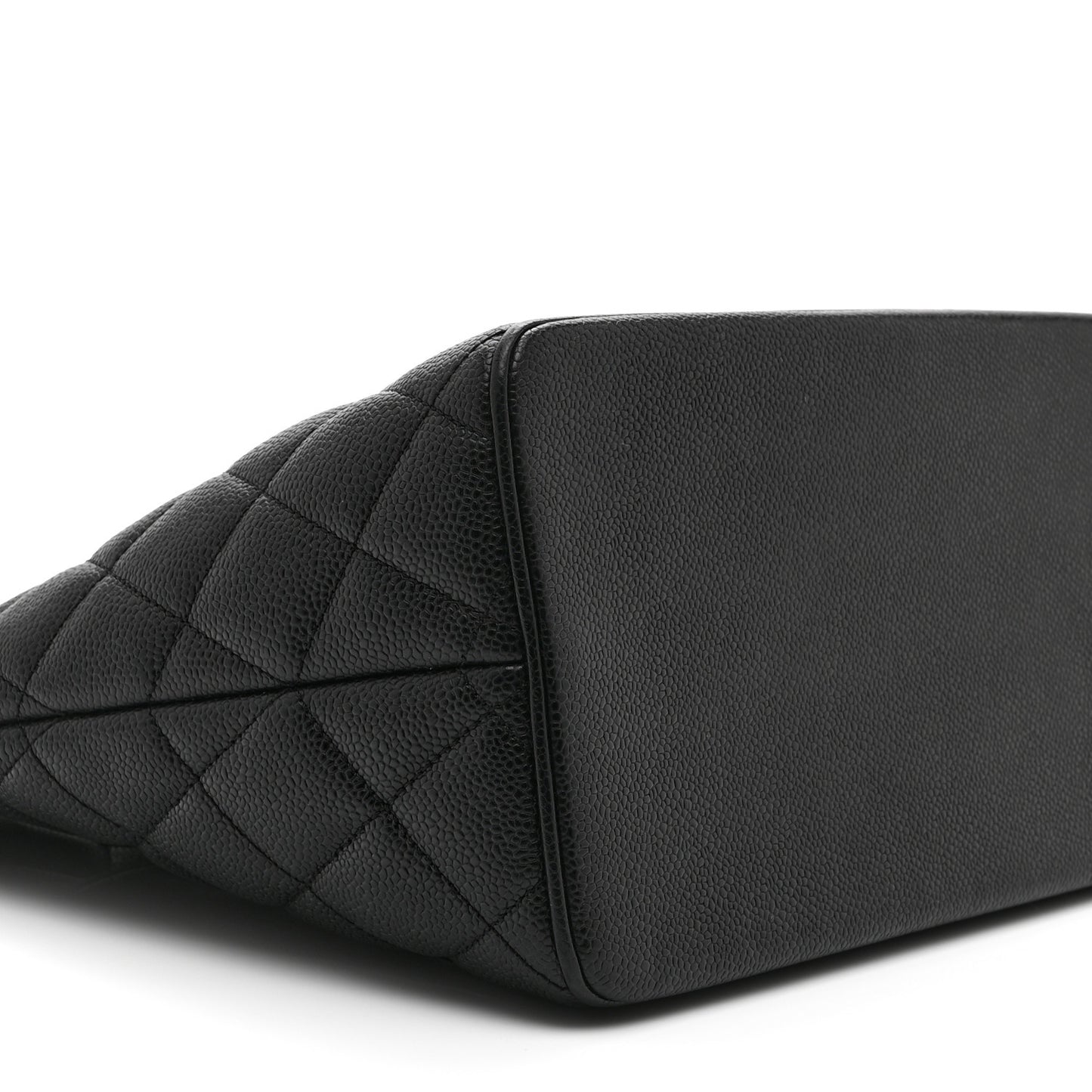 Caviar Quilted Medallion Tote Black