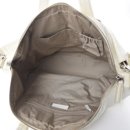 Givenchy Sugar Goatskin Medium Nightingale Tote Bag Ivory 5 of 10