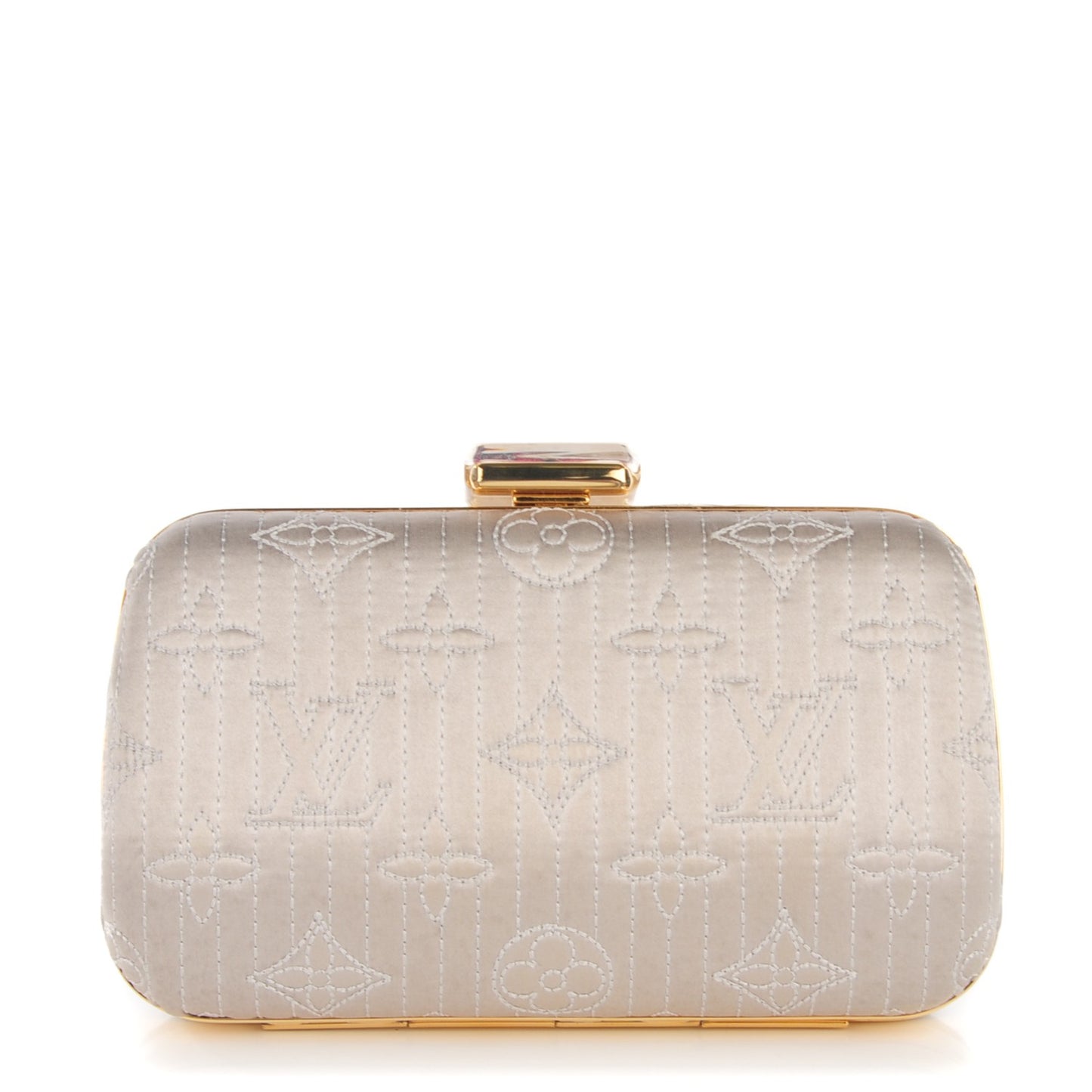 Monogram Motard Minaudiere Clutch Pearl