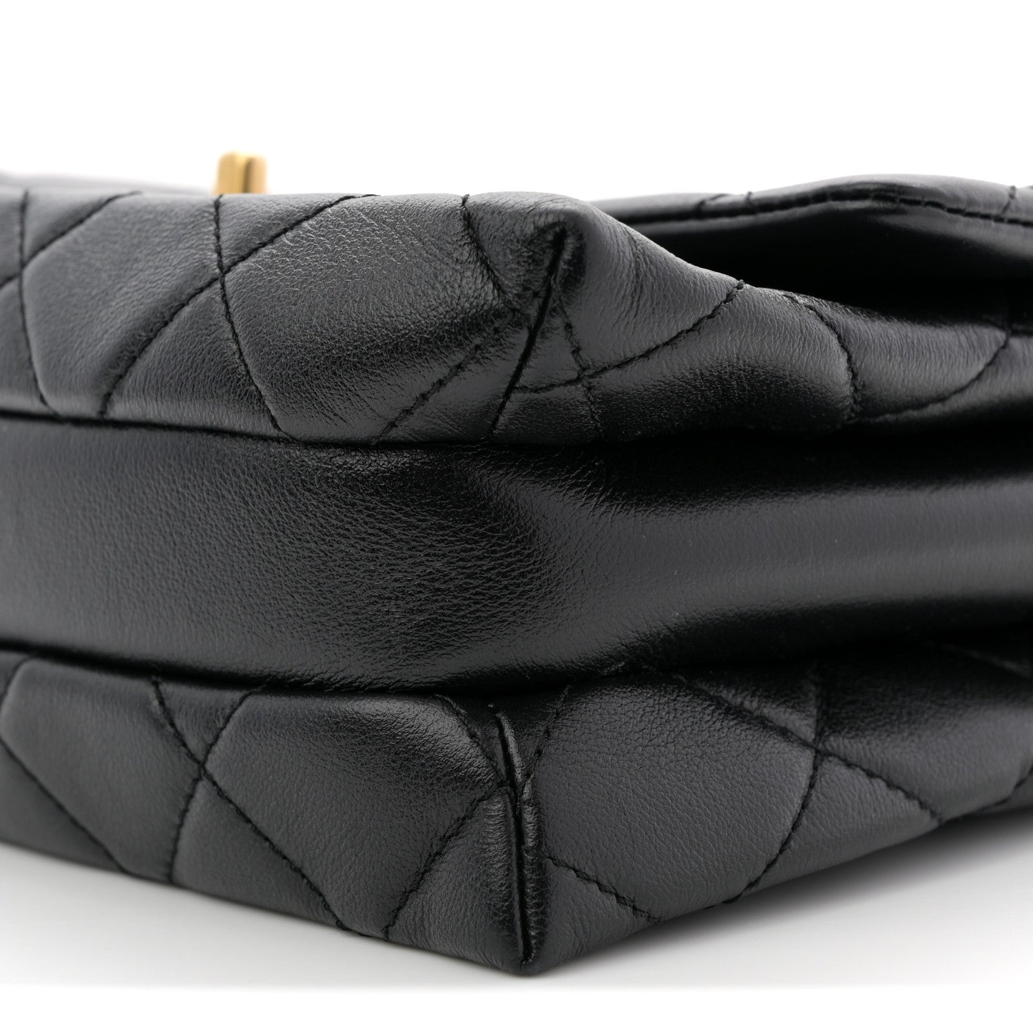 Chanel Calfskin Quilted Belt Chain Flap Black 10 of 11