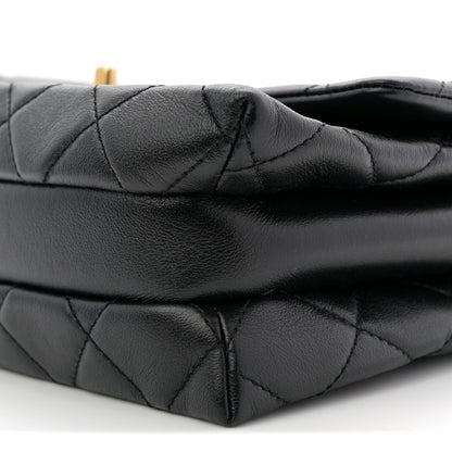Chanel Calfskin Quilted Belt Chain Flap Black 10 of 11