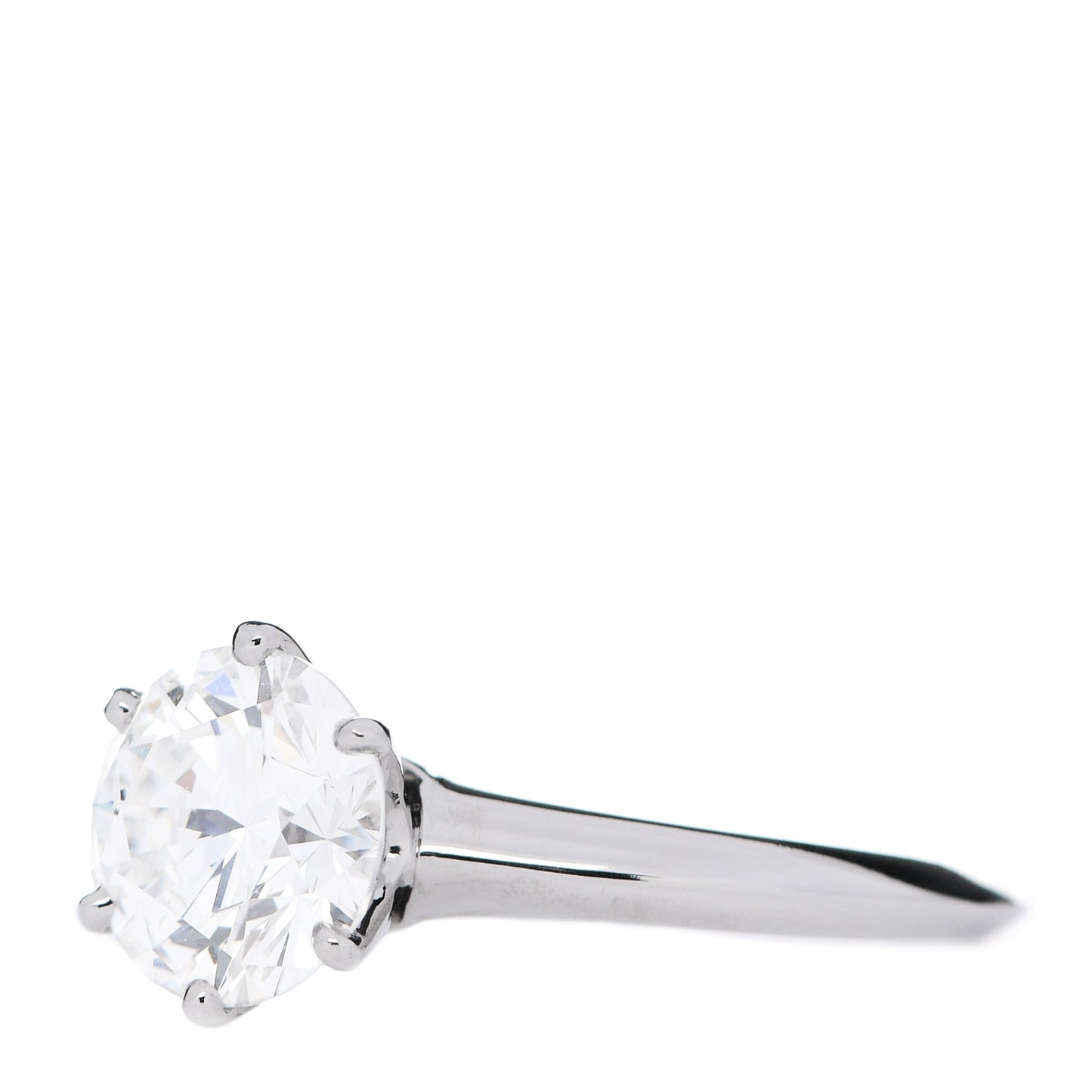 Platinum Diamond 1.95ct Solitaire Engagement Ring 50 5.5