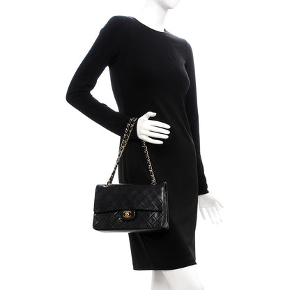 Chanel Lambskin Quilted Medium Double Flap Black 3 of 11