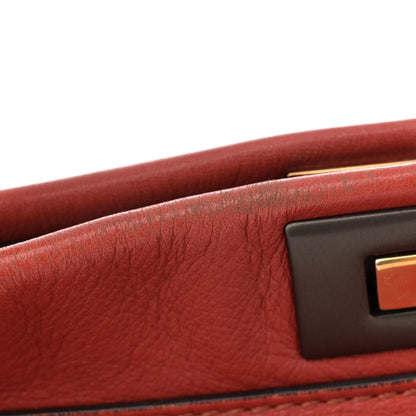 Fendi Vitello Suede Large Peekaboo Iconic Satchel Terra di Siena 12 of 15
