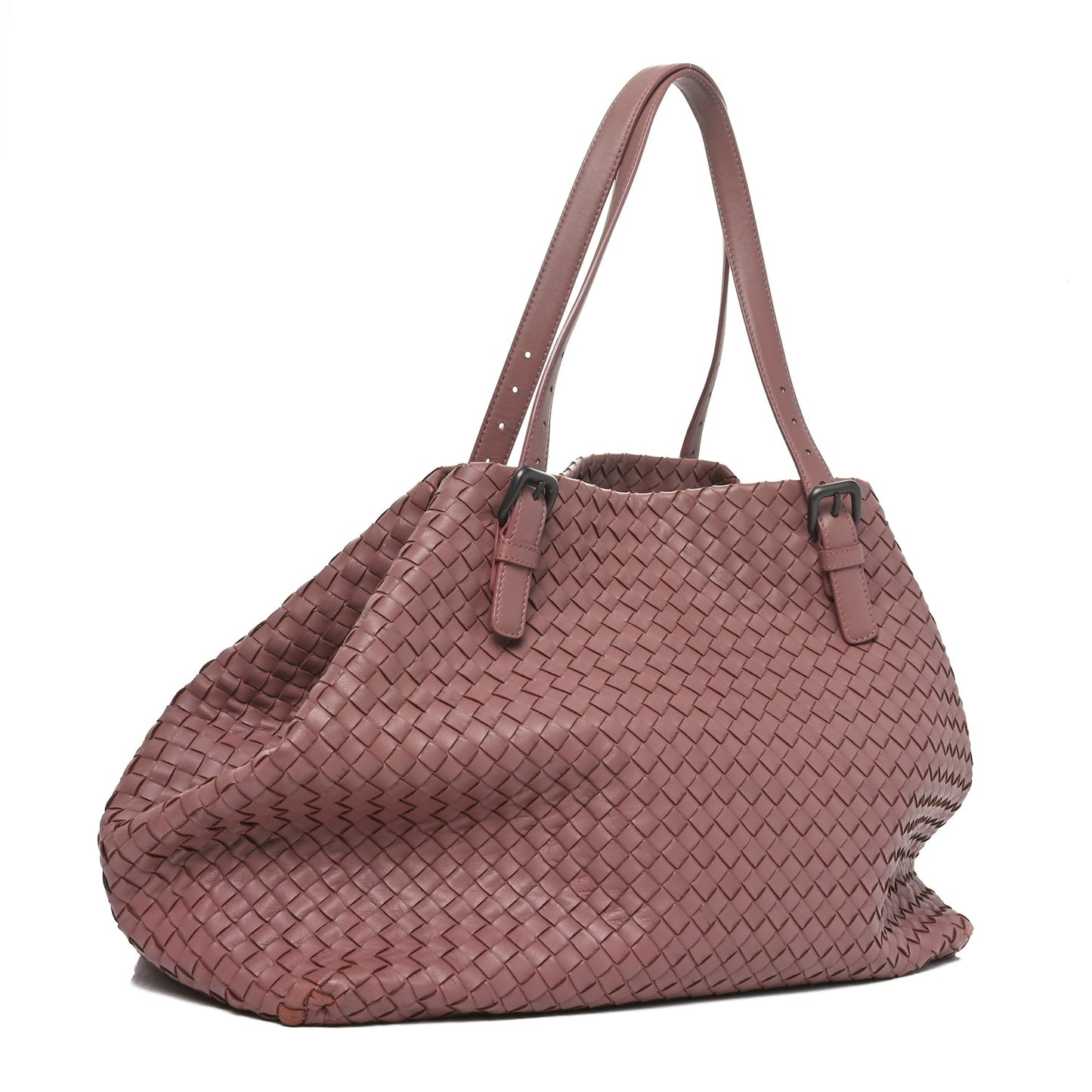 Nappa Intrecciato Large Cesta Tote Violet