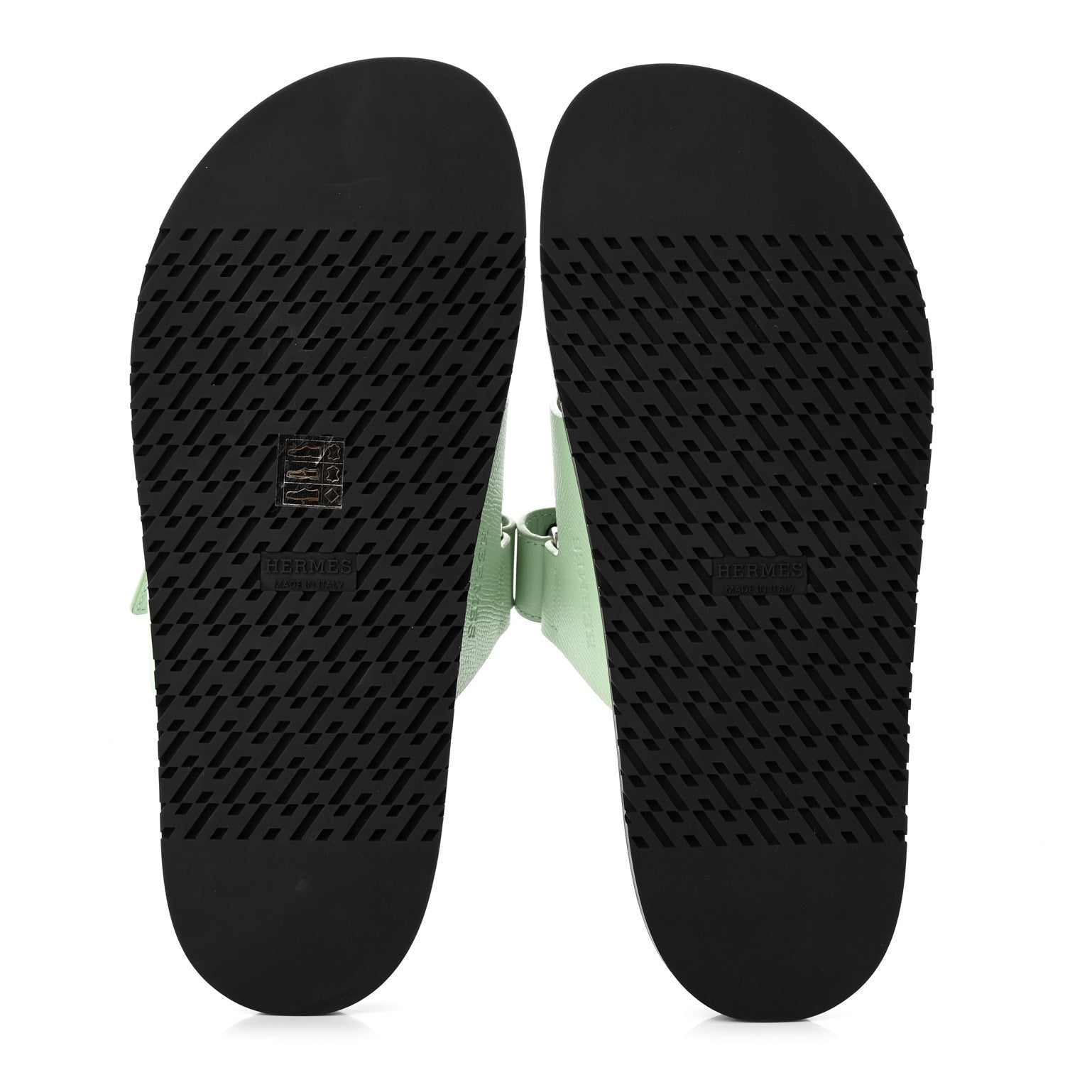Hermes Epsom Womens Chypre Sandals 41 Vert Jade 5 of 12