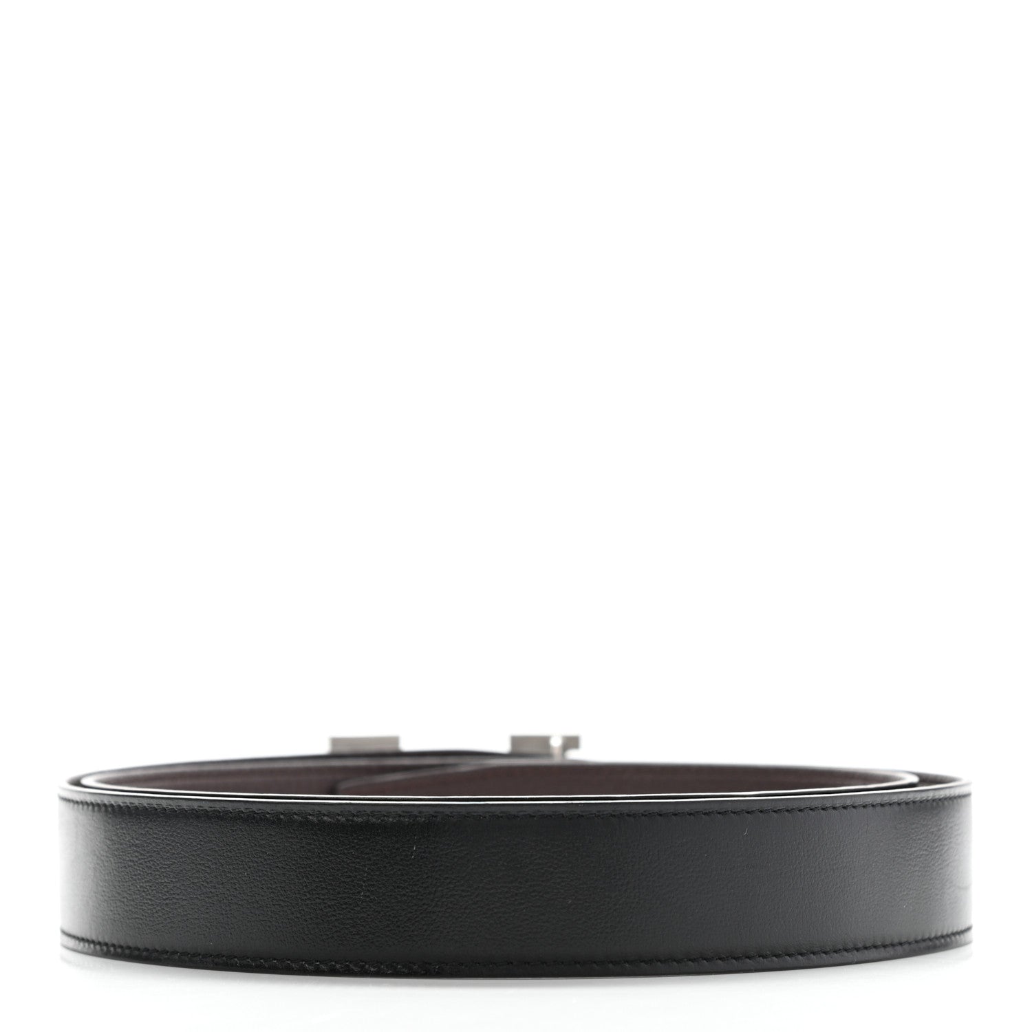 Hermes Swift Togo 32mm H Belt 100 Black Chocolate 2 of 6
