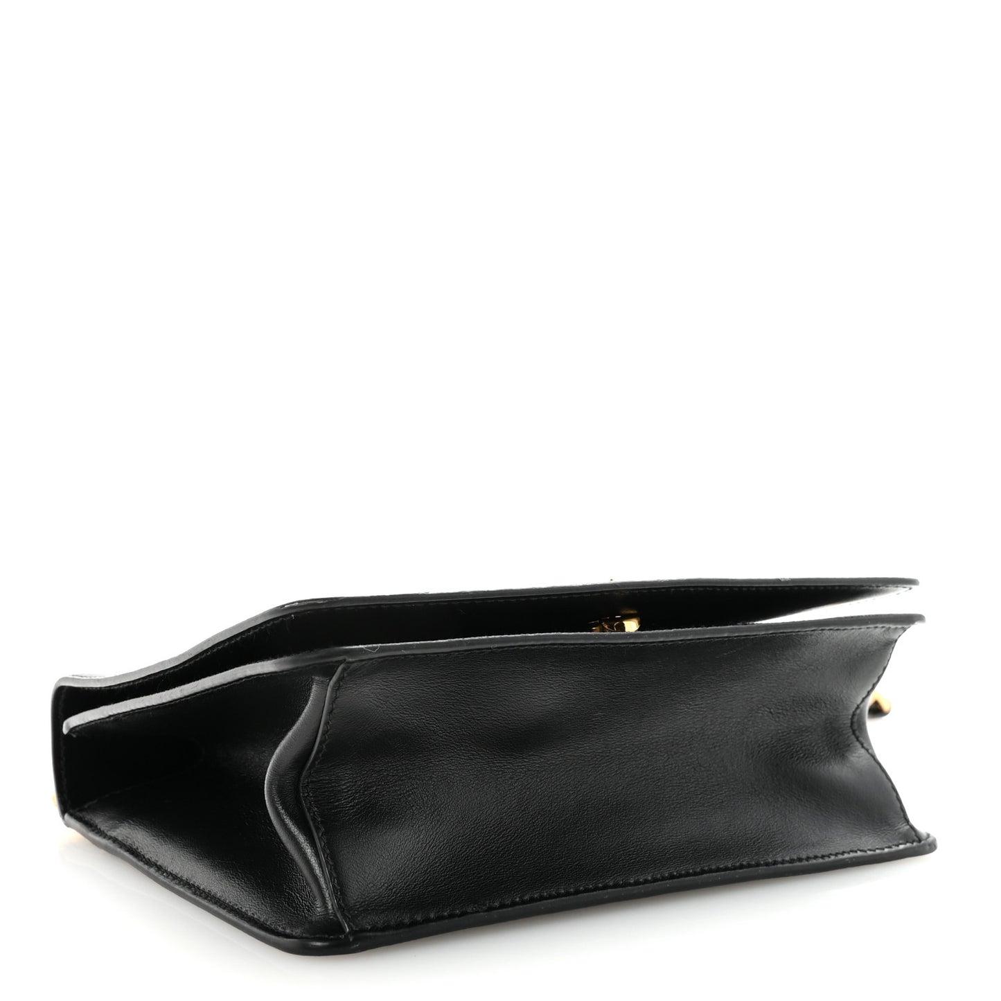 Saffiano Chain Shoulder Bag Black
