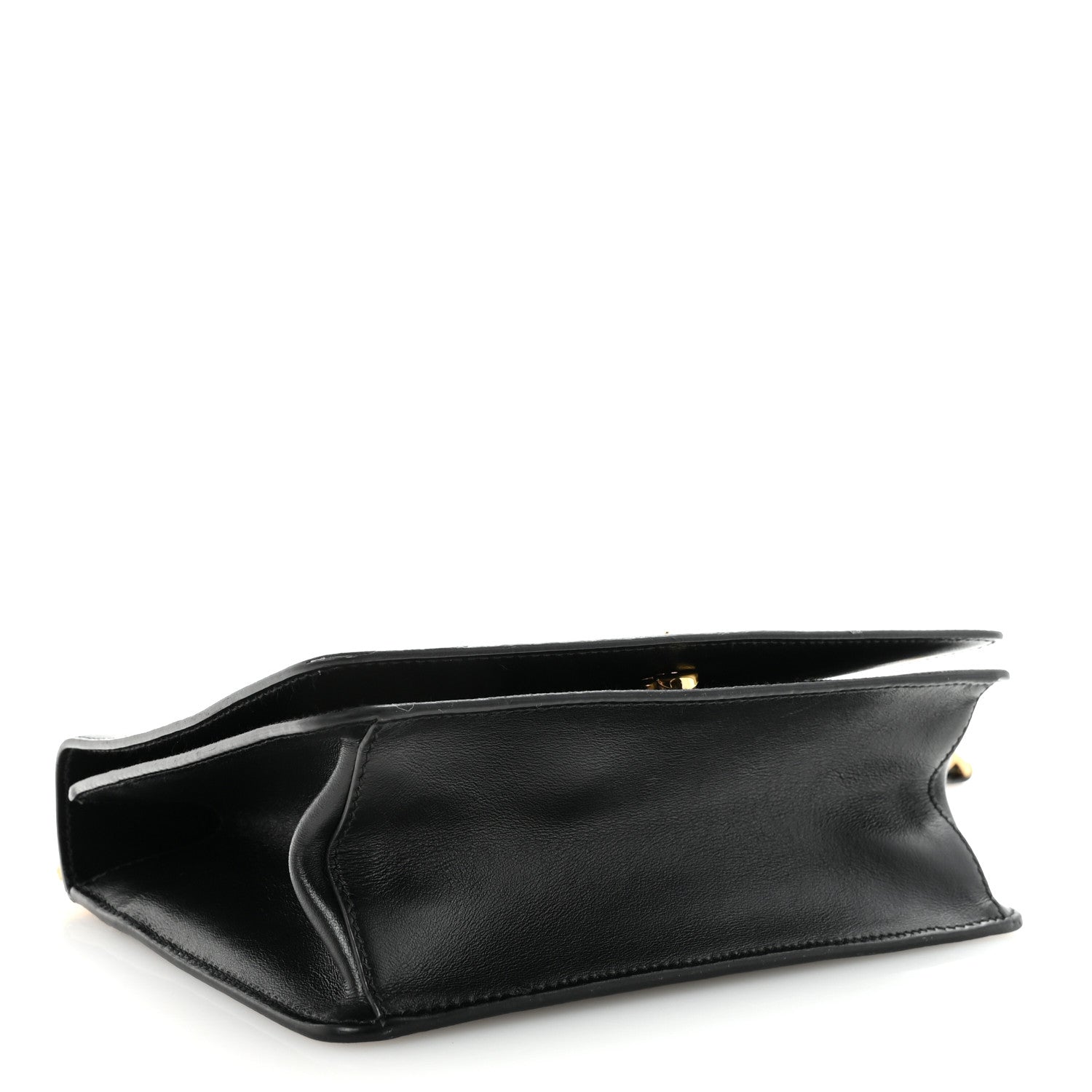 Prada Saffiano Chain Shoulder Bag Black 4 of 9