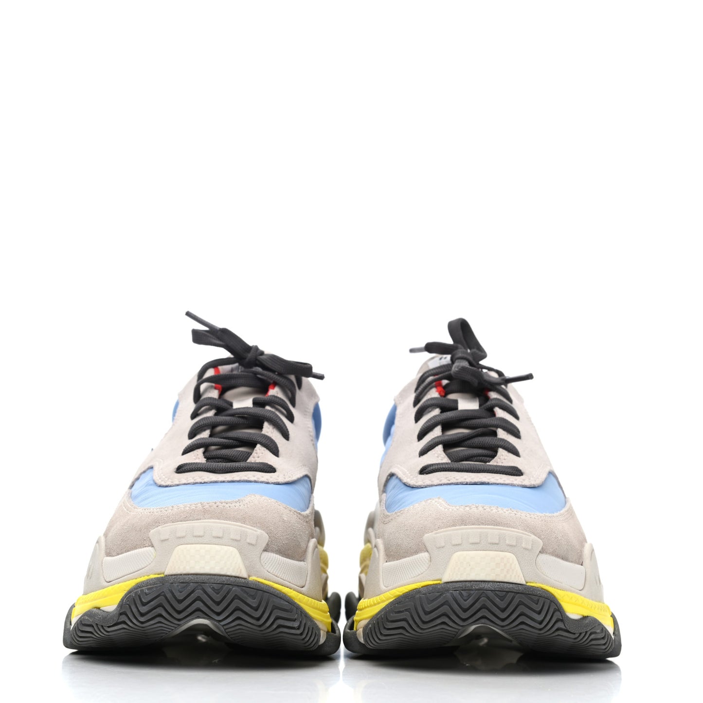 Nylon Suede Womens Triple S 2.0 Sneakers 40 Gris Bleu Rouge