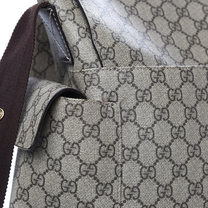 Gucci GG Plus Monogram Messenger Diaper Bag Dark Brown 9 of 13