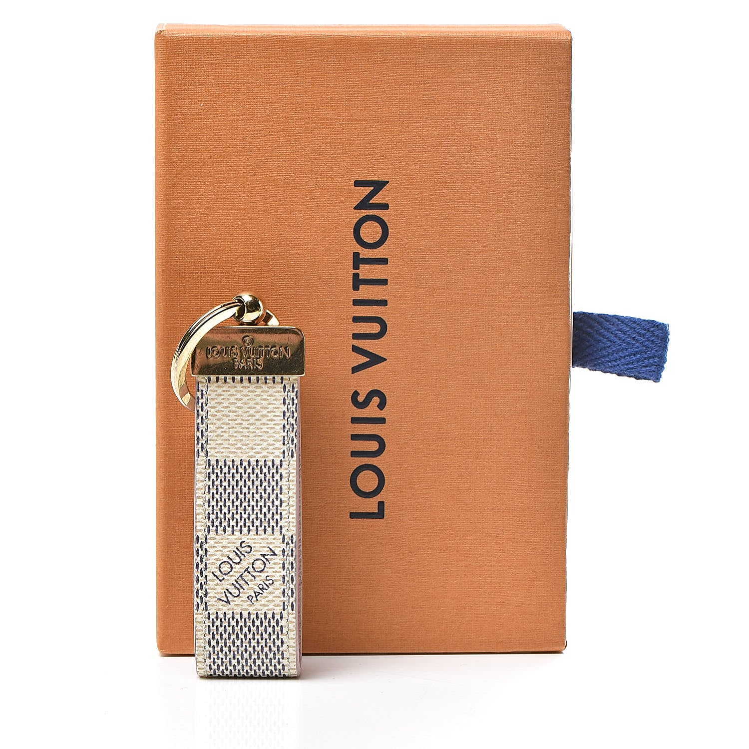 Louis Vuitton Damier Azur Dragonne Key Holder Rose Ballerine 6 of 6