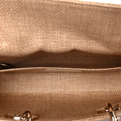 Christian Dior Raffia Medium Lady D-Joy Natural 6 of 8
