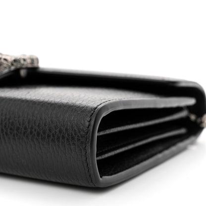 Gucci Calfskin Mini Dionysus Chain Wallet Black 10 of 15