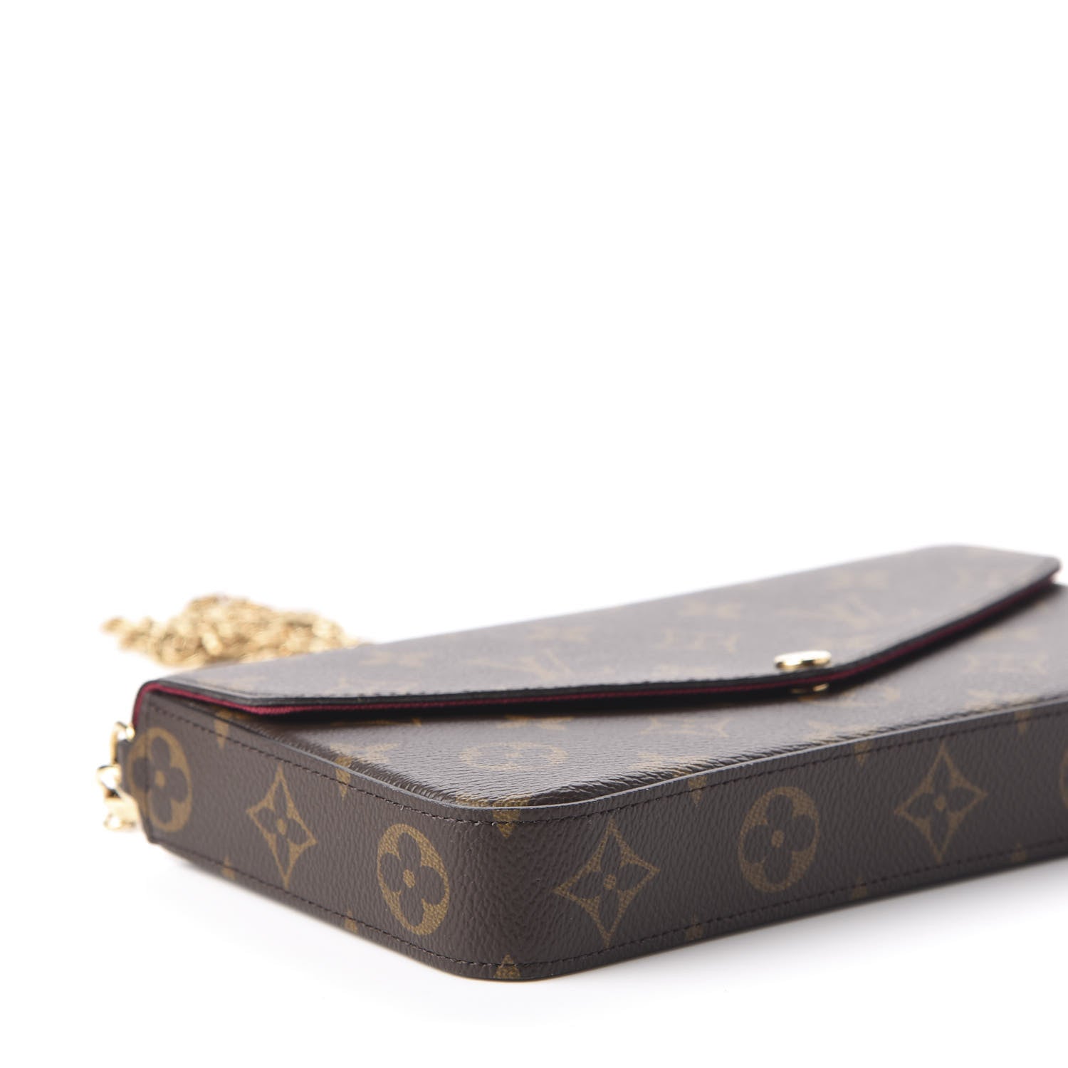Louis Vuitton Monogram Pochette Felicie Chain Wallet Fuchsia 6 of 19