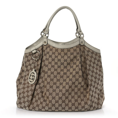Gucci Monogram Large Sukey Tote Off White 1 of 9