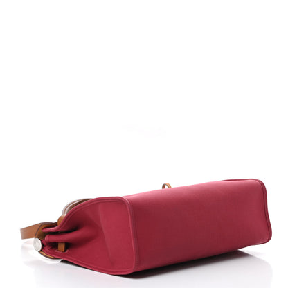 Hermes Vache Hunter Toile Herbag Zip 31 PM Rubis 5 of 16