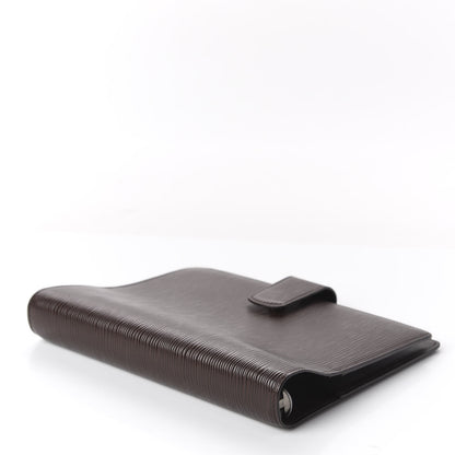 Louis Vuitton Epi Large Ring Agenda Cover Moka 3 of 8
