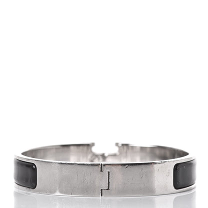Hermes Enamel Narrow Clic Clac H Bracelet PM Black 3 of 7