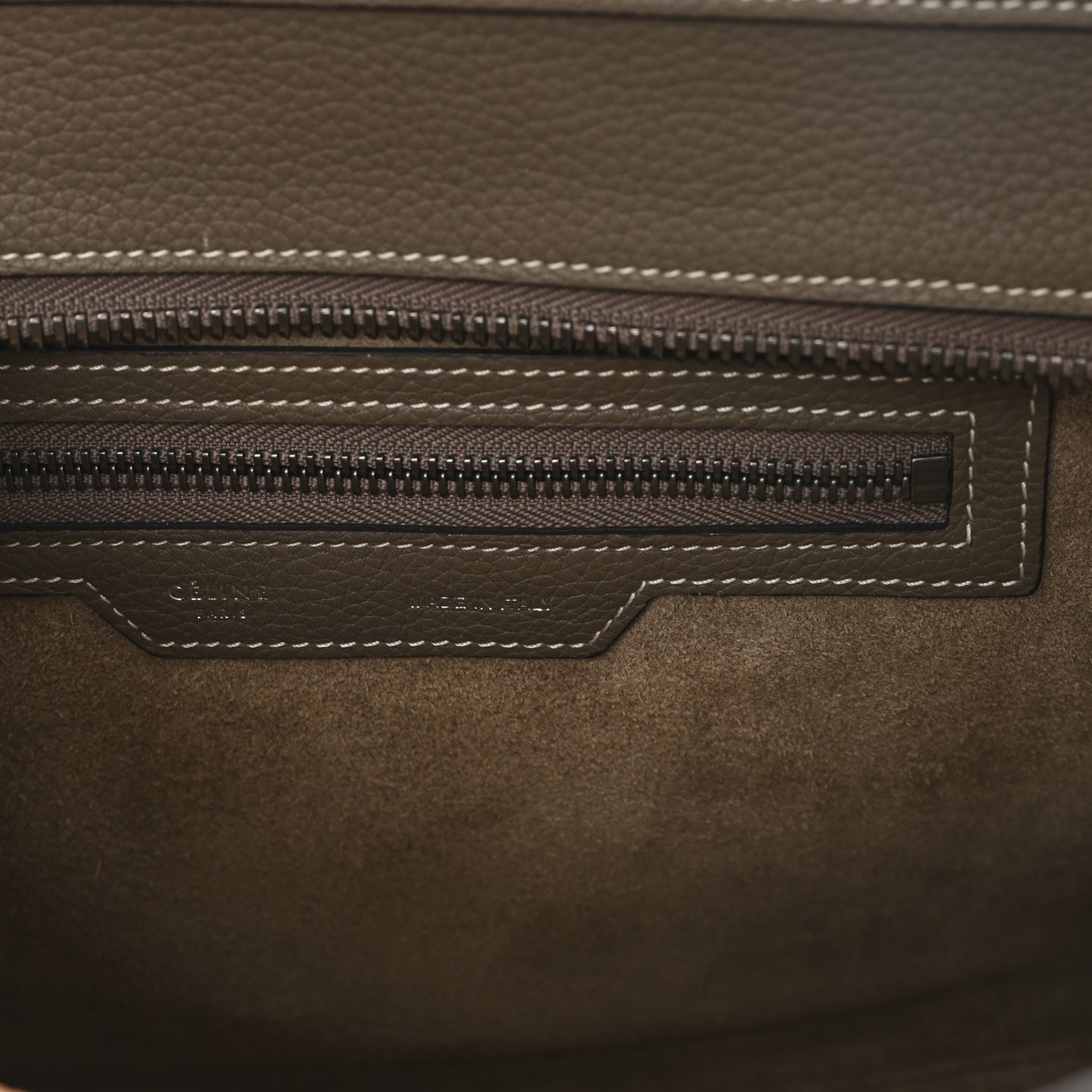 Drummed Calfskin Micro Luggage Souris