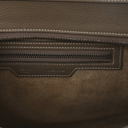Celine Drummed Calfskin Micro Luggage Souris 6 of 11