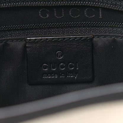 Gucci Canvas Calfskin Jackie O Hobo Black Tan 6 of 10