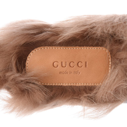 Gucci Calfskin Fur Womens Princetown Slippers 37.5 Black 7 of 7