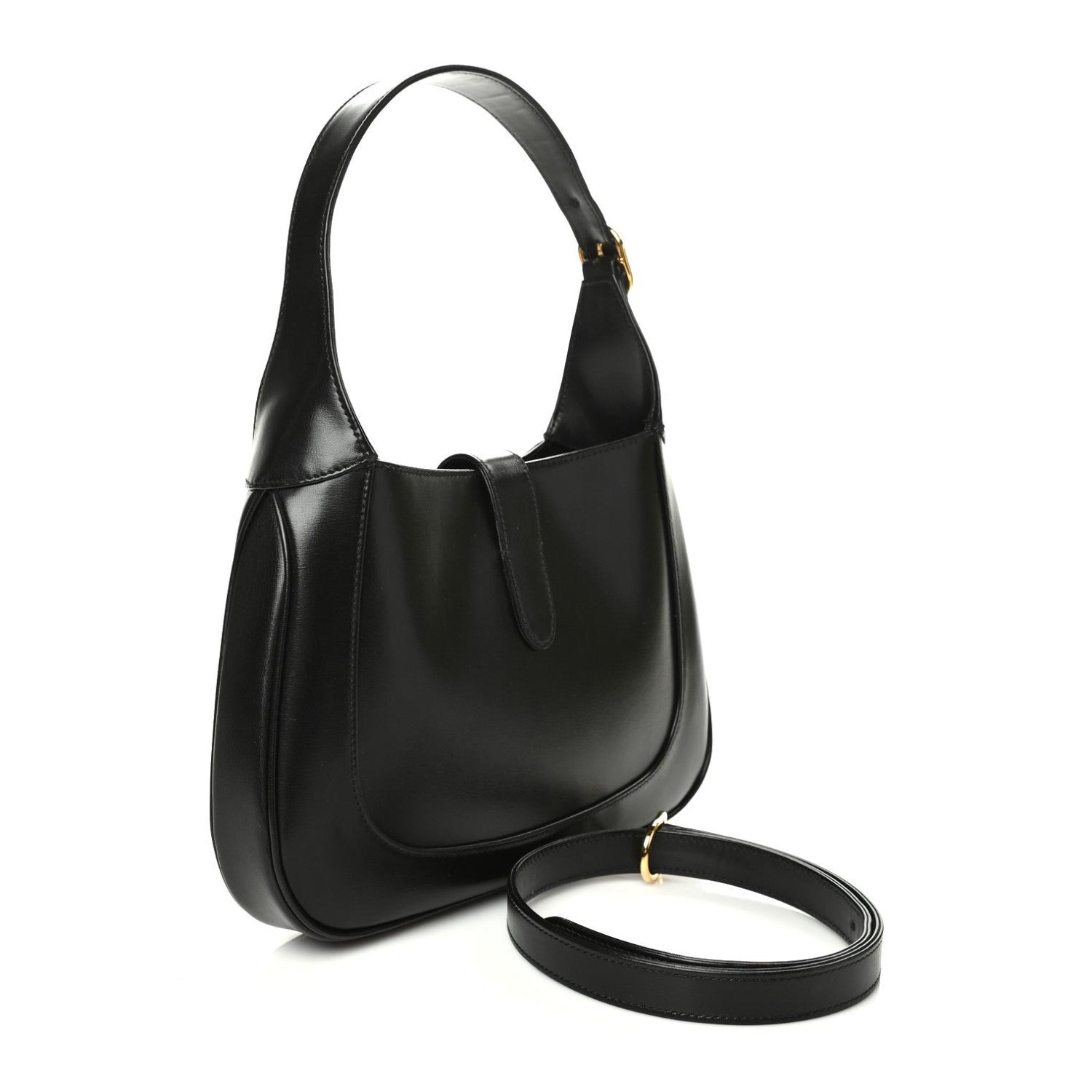 Gucci Boarded Dyana Lux Calfskin Small Jackie 1961 Hobo Black 3 of 11