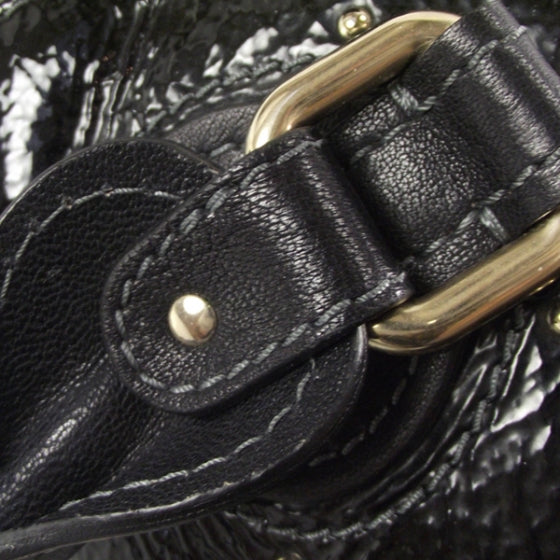 Patent Leather Paddington Tote Noir